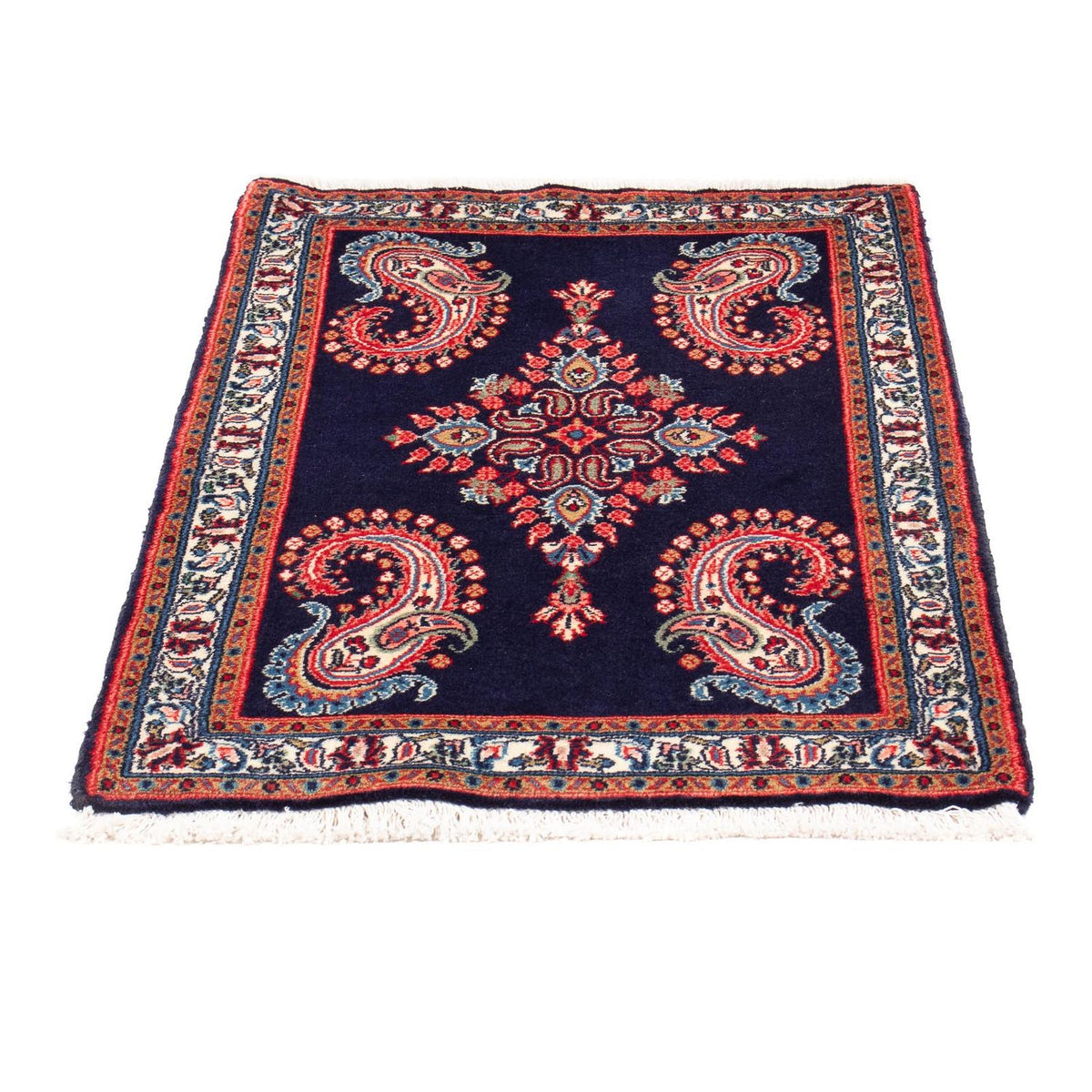 Tapis persan - Classique - 103 x 65 cm - bleu foncé