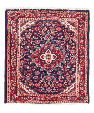 Tapis persan - Nomadic - 88 x 69 cm - bleu foncé