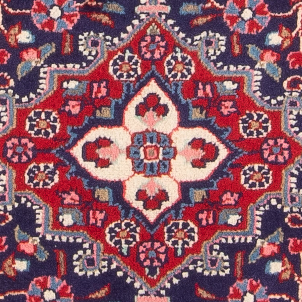 Tapis persan - Nomadic - 88 x 69 cm - bleu foncé