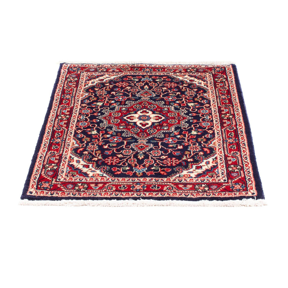Tapis persan - Nomadic - 88 x 69 cm - bleu foncé