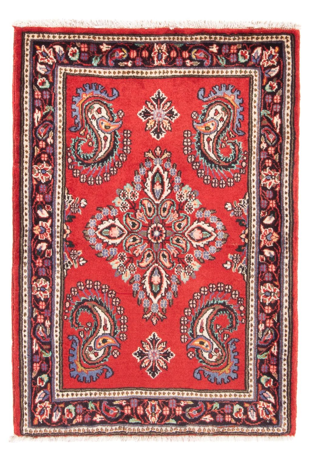 Tapis persan - Classique - 100 x 70 cm - rouge