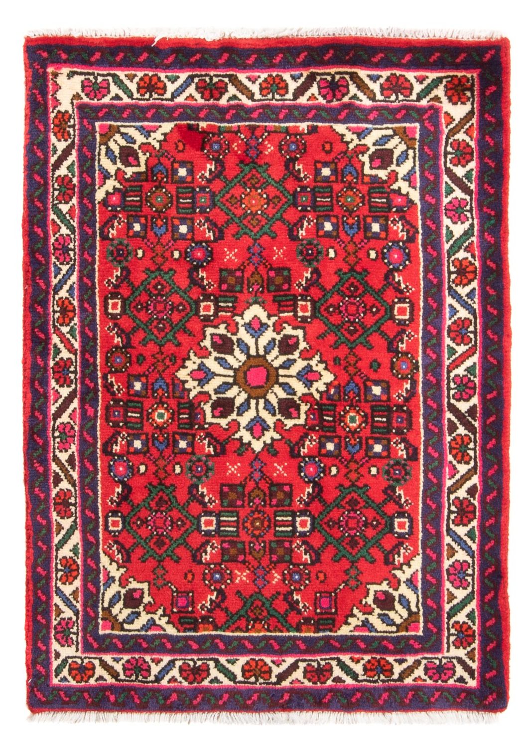 Tapis persan - Nomadic - 100 x 70 cm - rouge