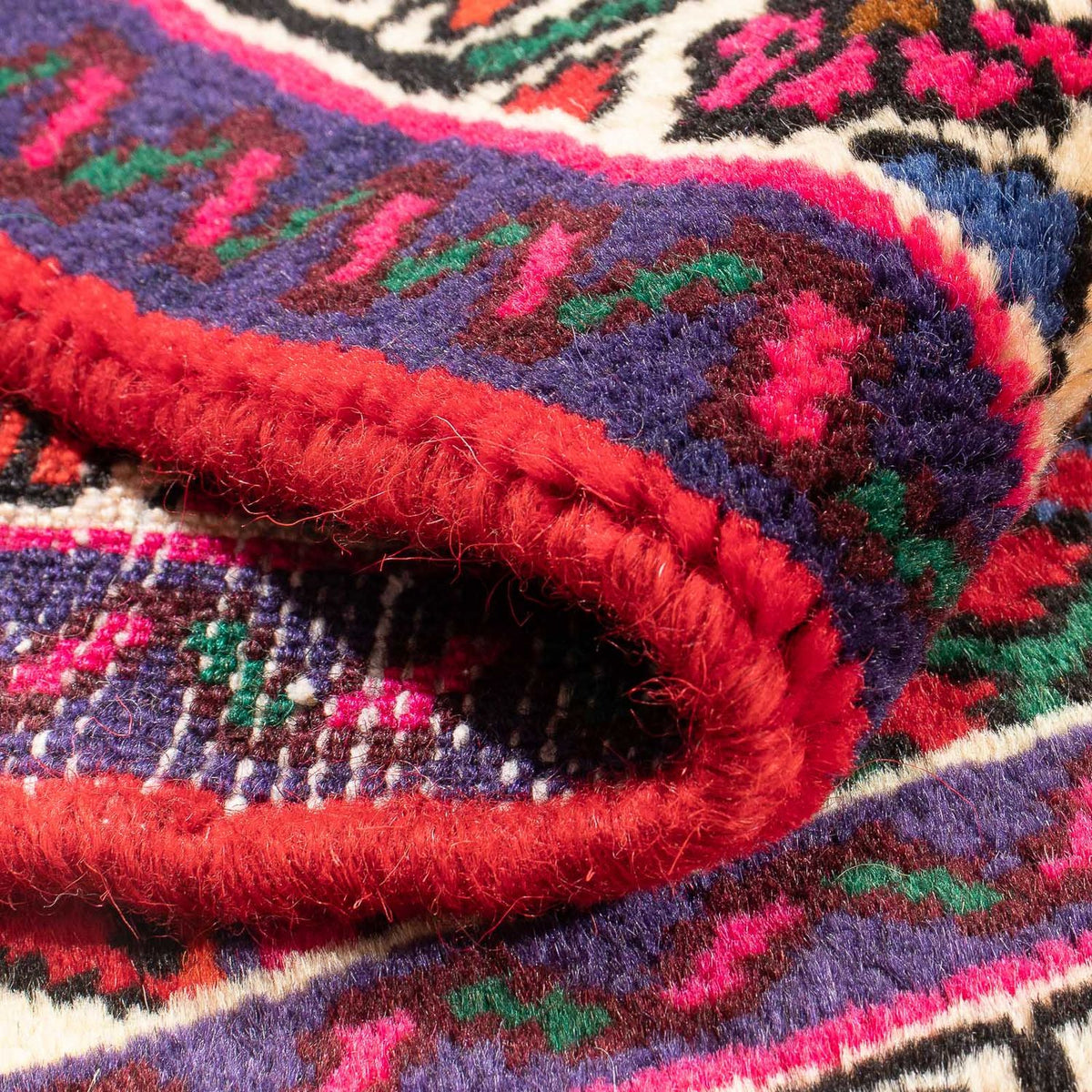 Tapis persan - Nomadic - 100 x 70 cm - rouge