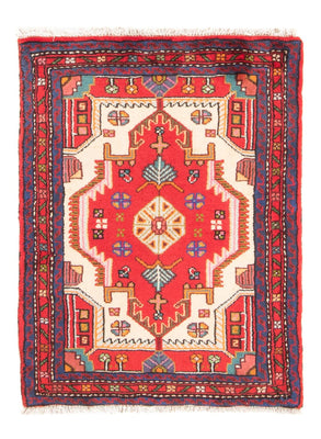 Tapis persan - Nomadic - 91 x 65 cm - rouge