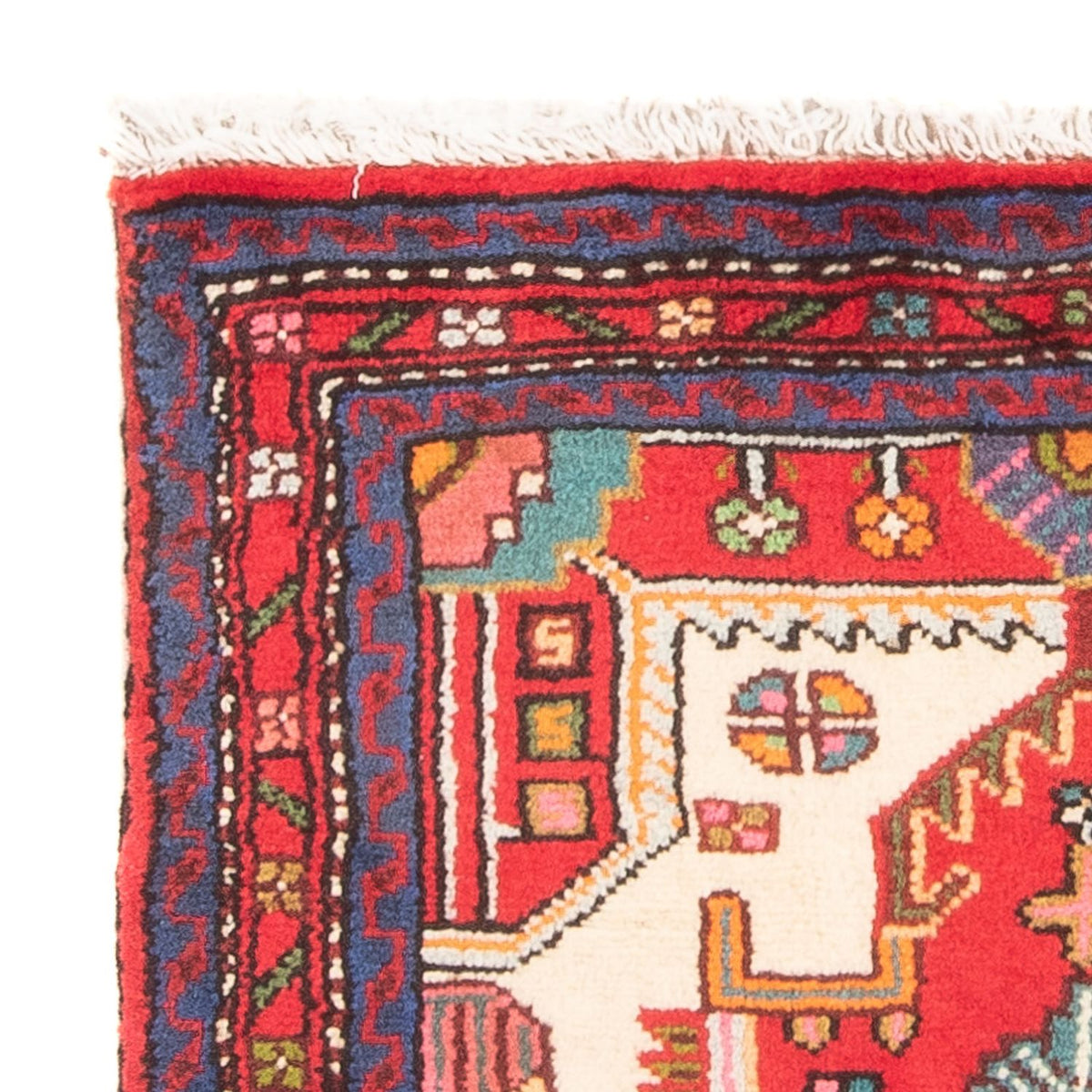Tapis persan - Nomadic - 91 x 65 cm - rouge
