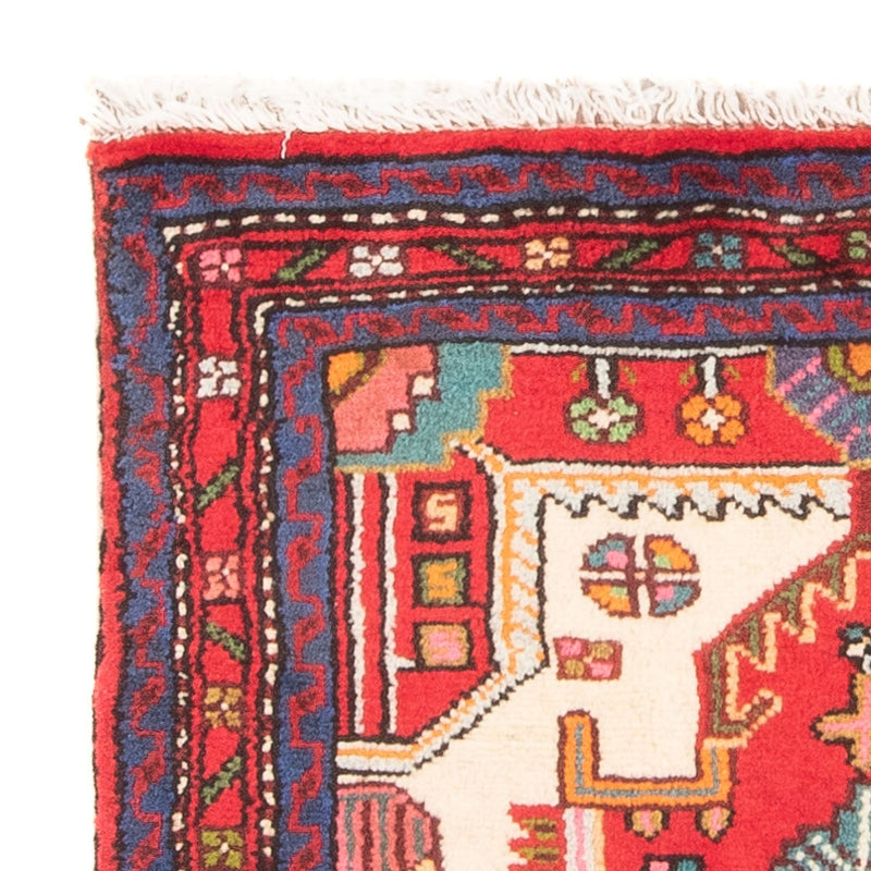 Tapis persan - Nomadic - 91 x 65 cm - rouge