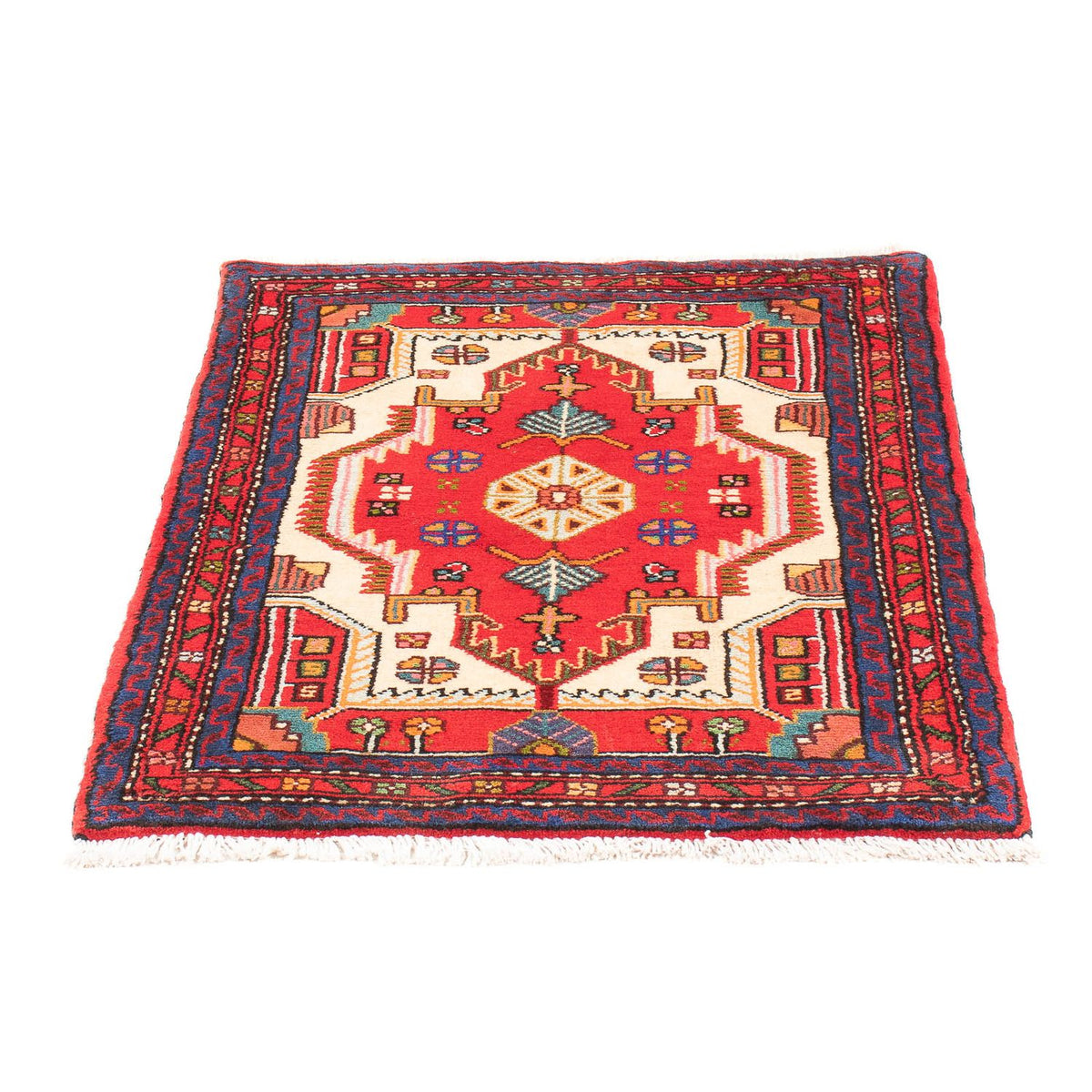 Tapis persan - Nomadic - 91 x 65 cm - rouge