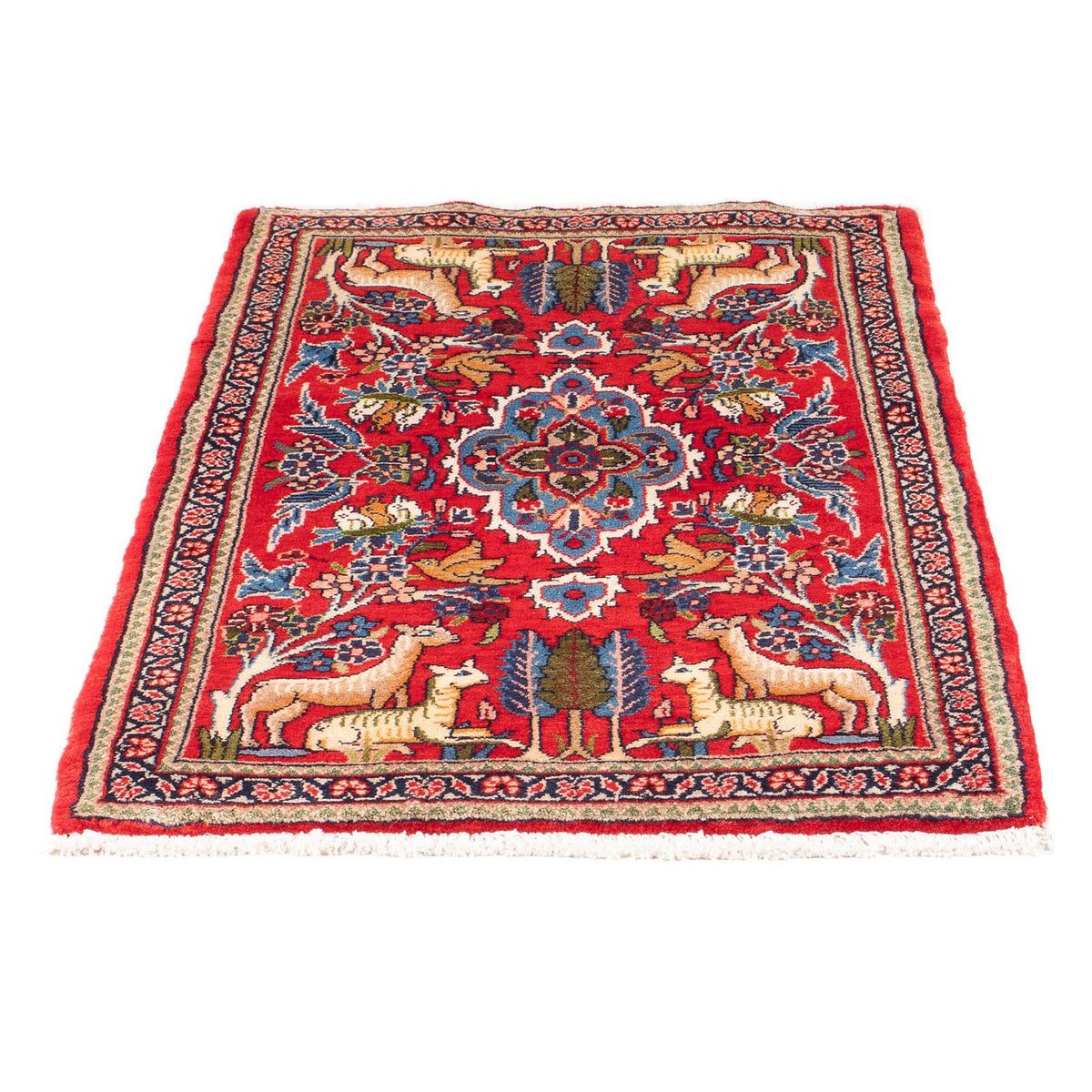 Tapis persan - Classique - 100 x 70 cm - rouge
