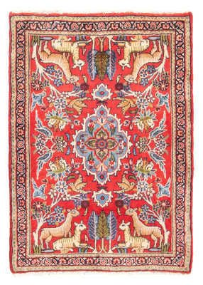 Tapis persan - Classique - 98 x 69 cm - rouge