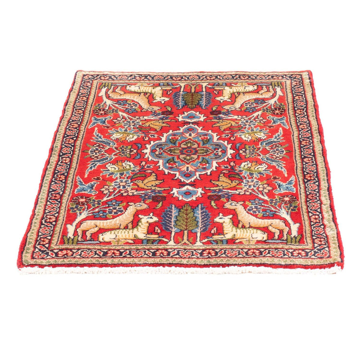 Tapis persan - Classique - 98 x 69 cm - rouge
