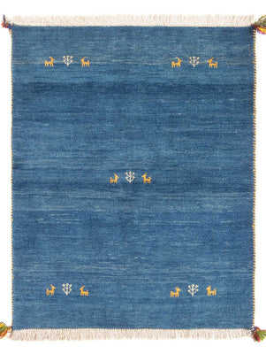 Tapis Gabbeh - Persan - 145 x 106 cm - bleu
