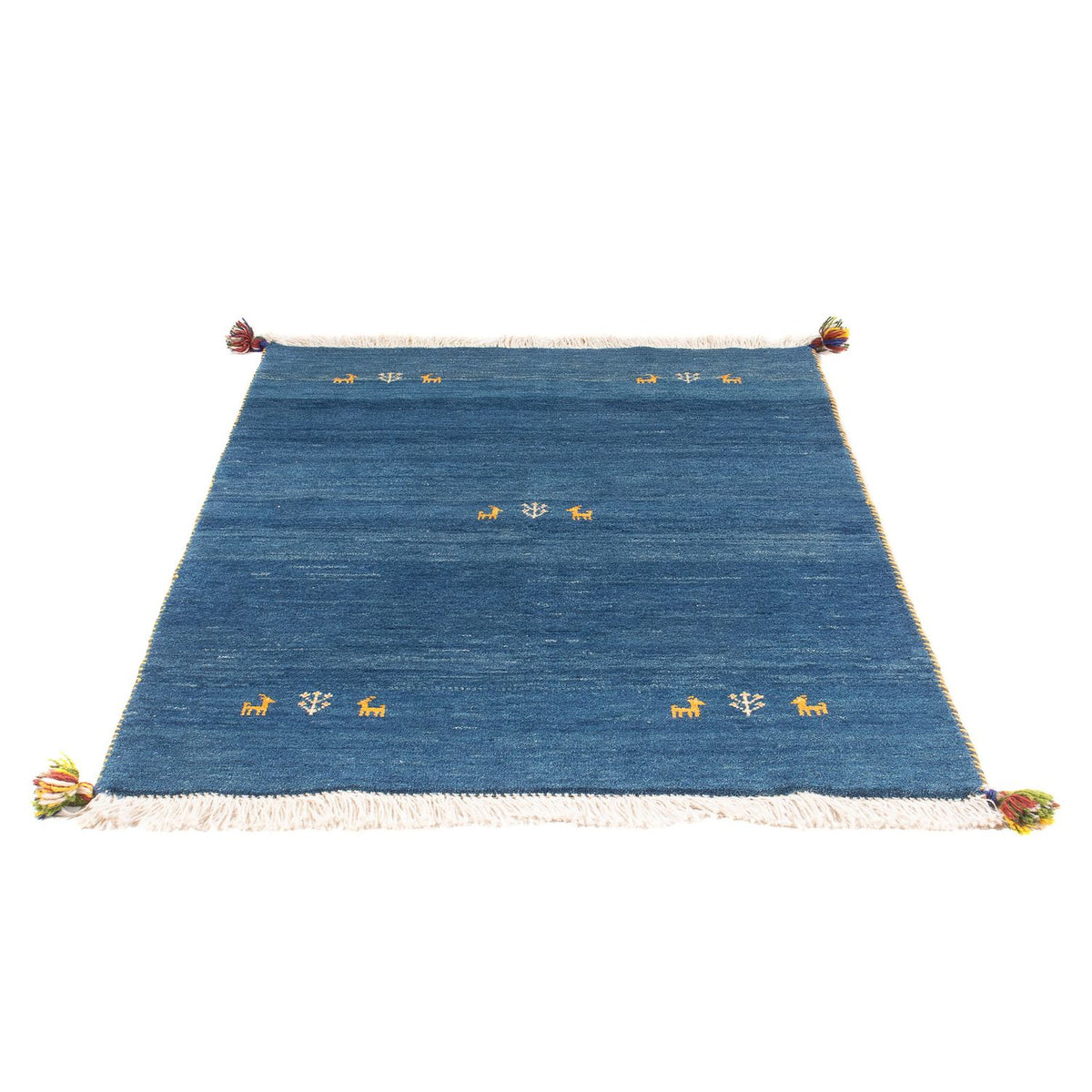 Tapis Gabbeh - Persan - 145 x 106 cm - bleu