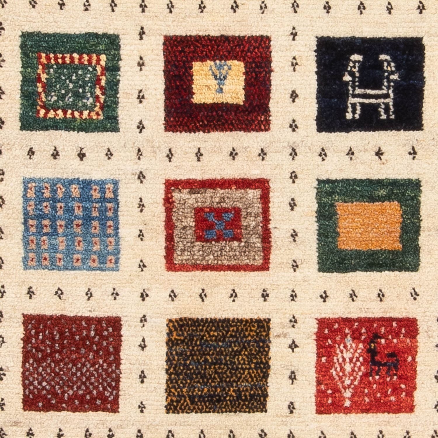 Tapis Gabbeh - Loribaft Persan - 156 x 94 cm - multicolore
