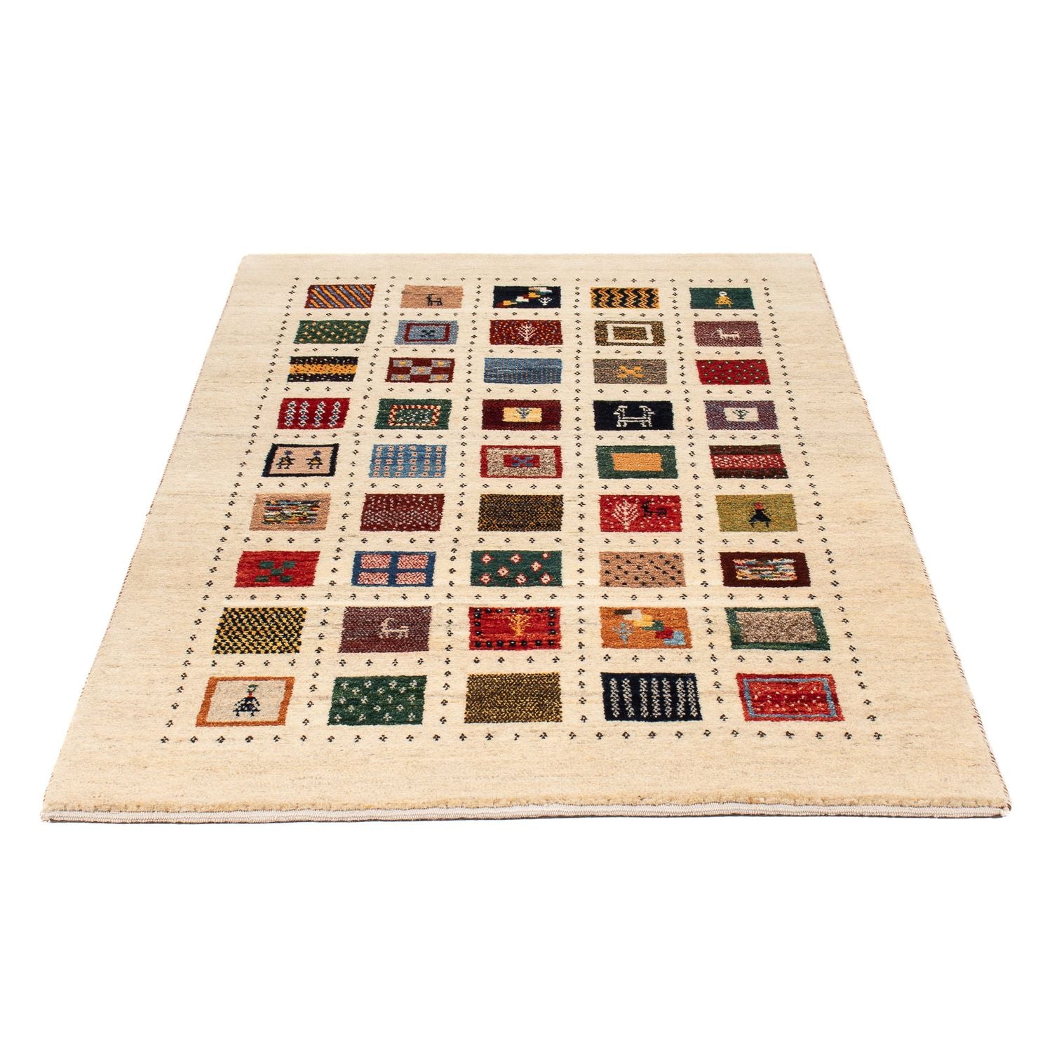 Tapis Gabbeh - Loribaft Persan - 156 x 94 cm - multicolore
