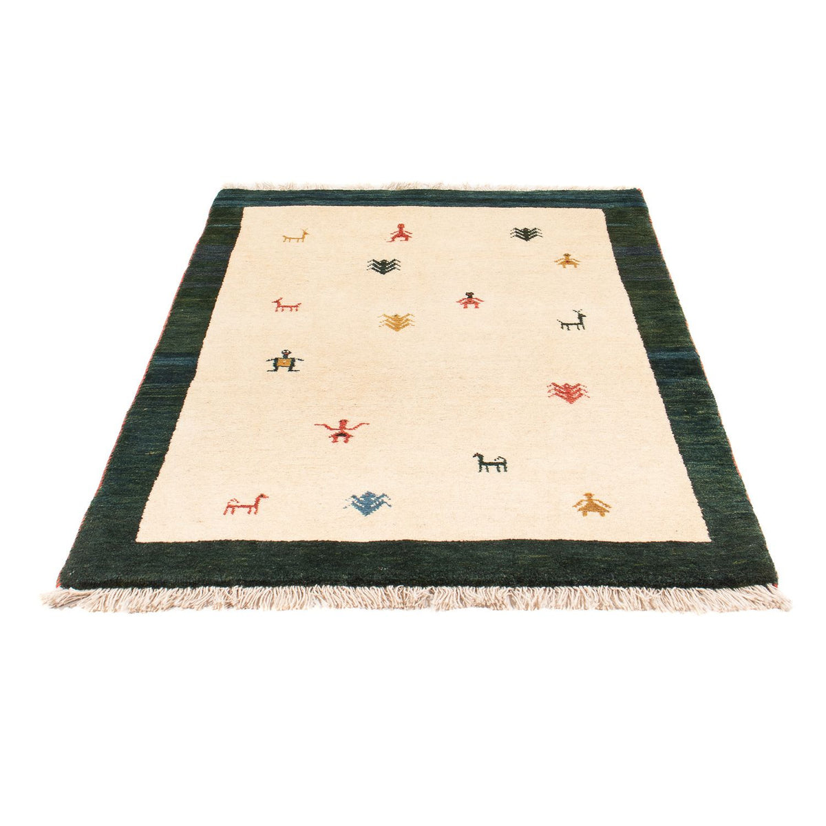 Tapis Gabbeh - Persan - 152 x 100 cm - multicolore