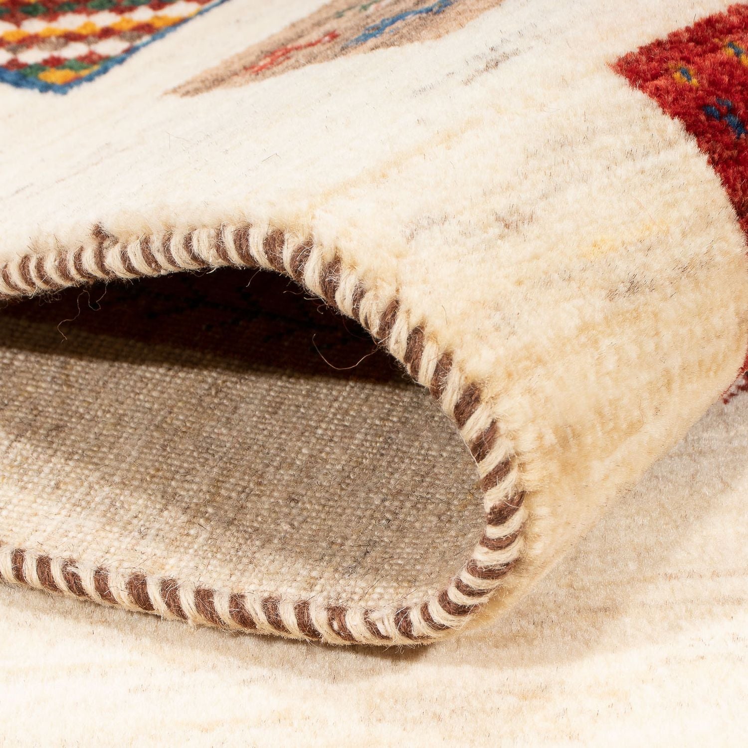 Tapis Gabbeh - Loribaft Persan - 175 x 122 cm - multicolore