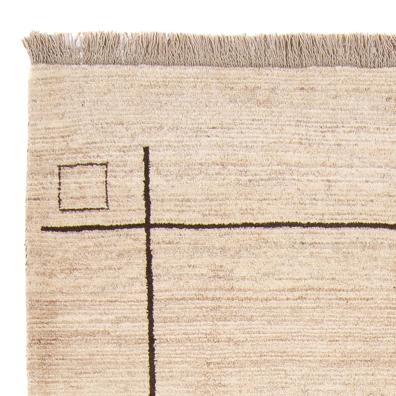 Tapis berbère - 205 x 158 cm - beige