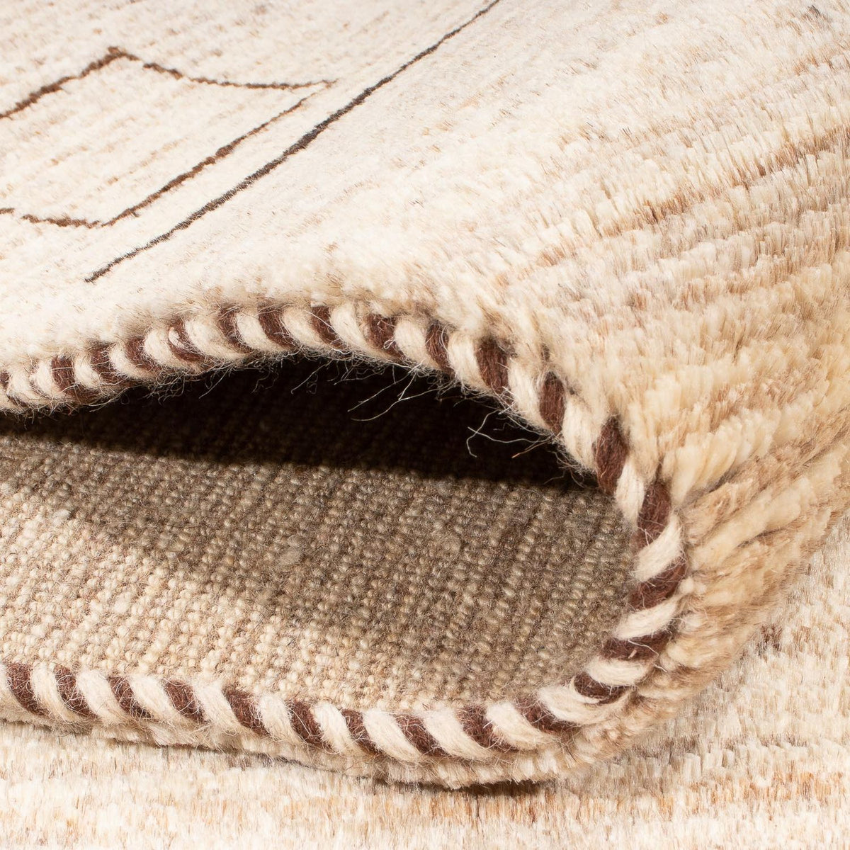 Tapis berbère - 205 x 158 cm - beige