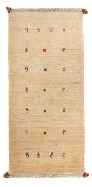 Tapis de couloir Tapis Gabbeh - Persan - 200 x 82 cm - beige