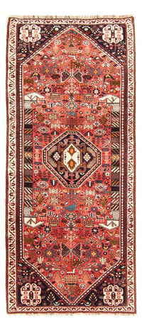 Tapis de couloir Tapis persan - Nomadic - 198 x 85 cm - rouge