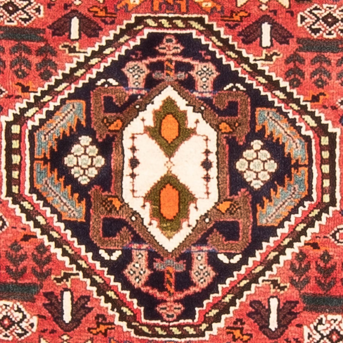 Tapis de couloir Tapis persan - Nomadic - 198 x 85 cm - rouge