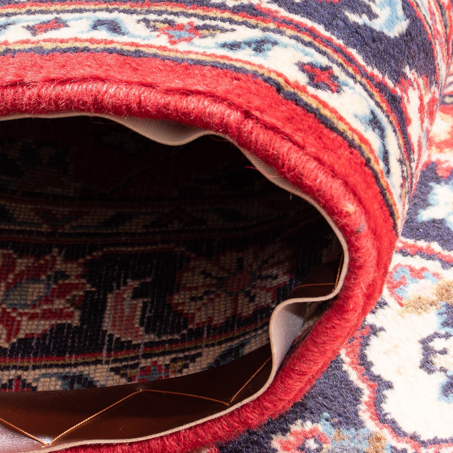 Tapis de couloir Tapis persan - Keshan - 194 x 80 cm - rouge