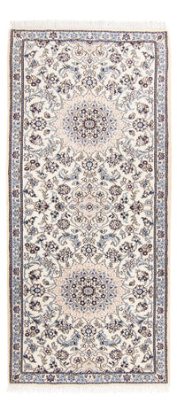 Tapis de couloir Tapis persan - Nain - Royal - 210 x 82 cm - beige