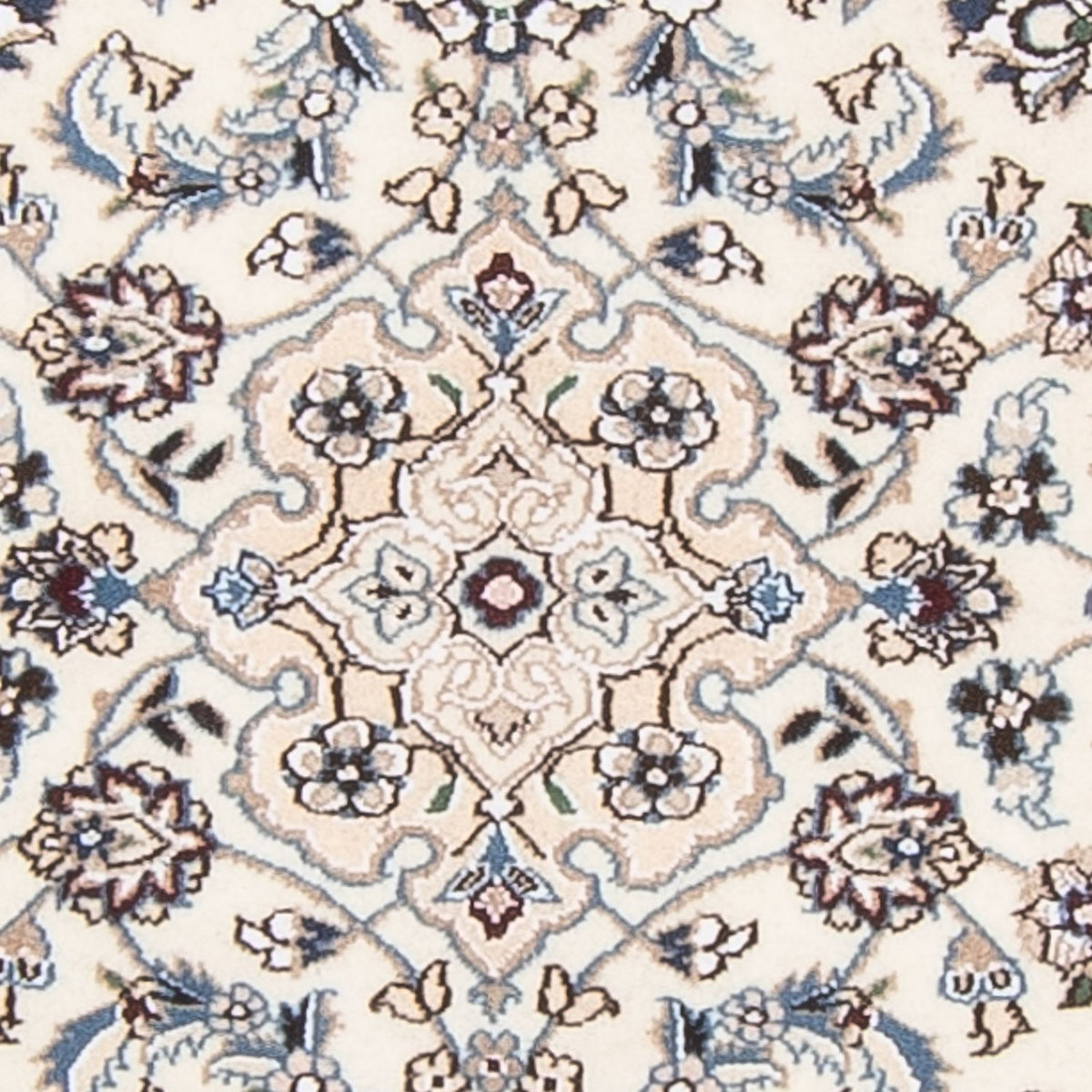 Tapis de couloir Tapis persan - Nain - Royal - 210 x 82 cm - beige