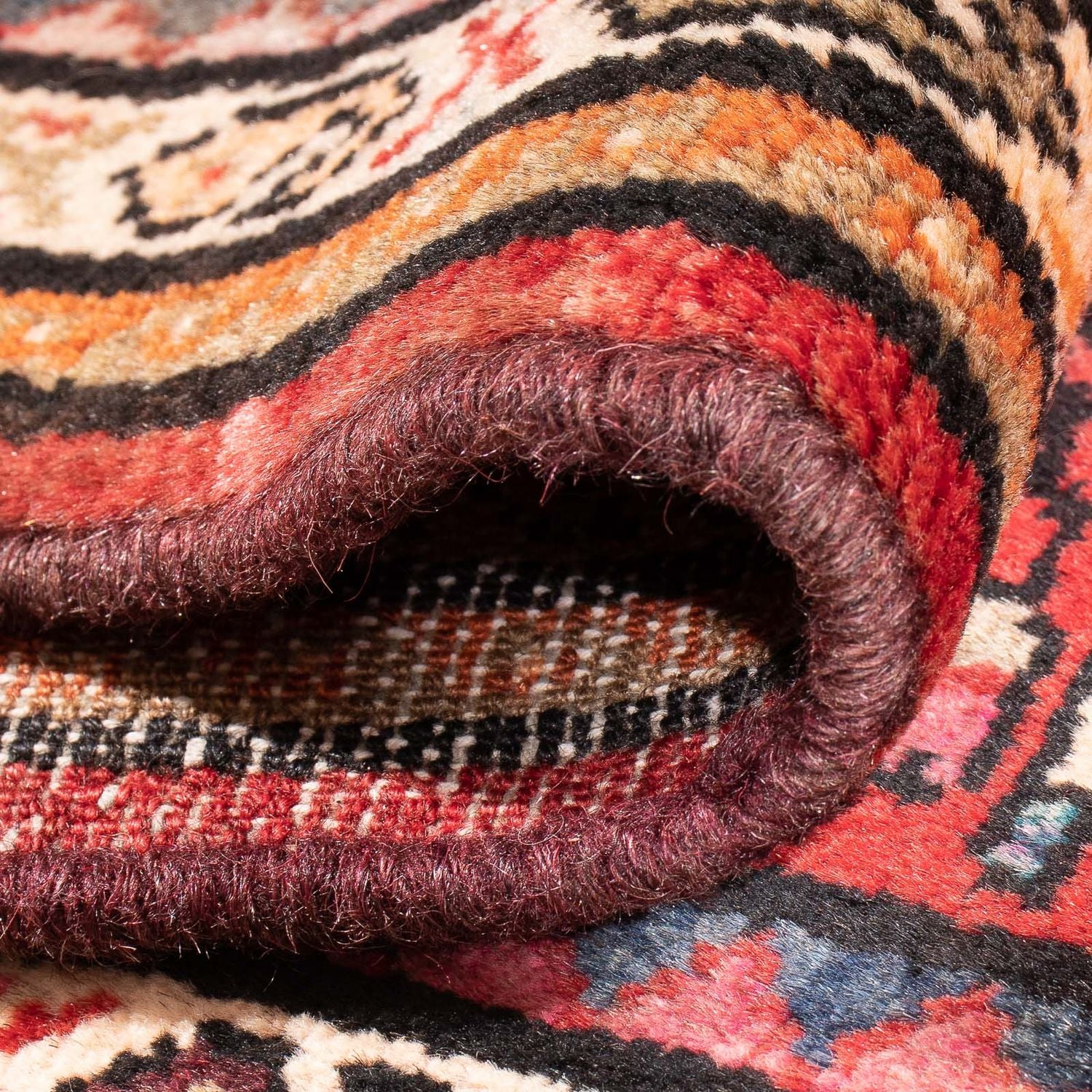 Tapis de couloir Tapis persan - Nomadic - 177 x 62 cm - rouge