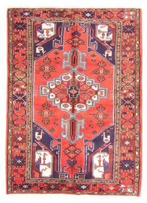 Tapis persan - Nomadic - 185 x 135 cm - rouge