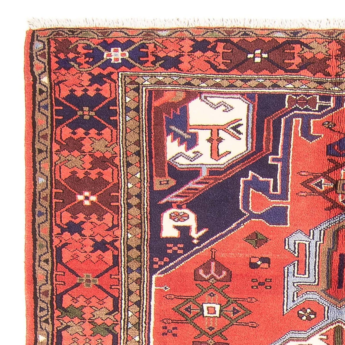 Tapis persan - Nomadic - 185 x 135 cm - rouge