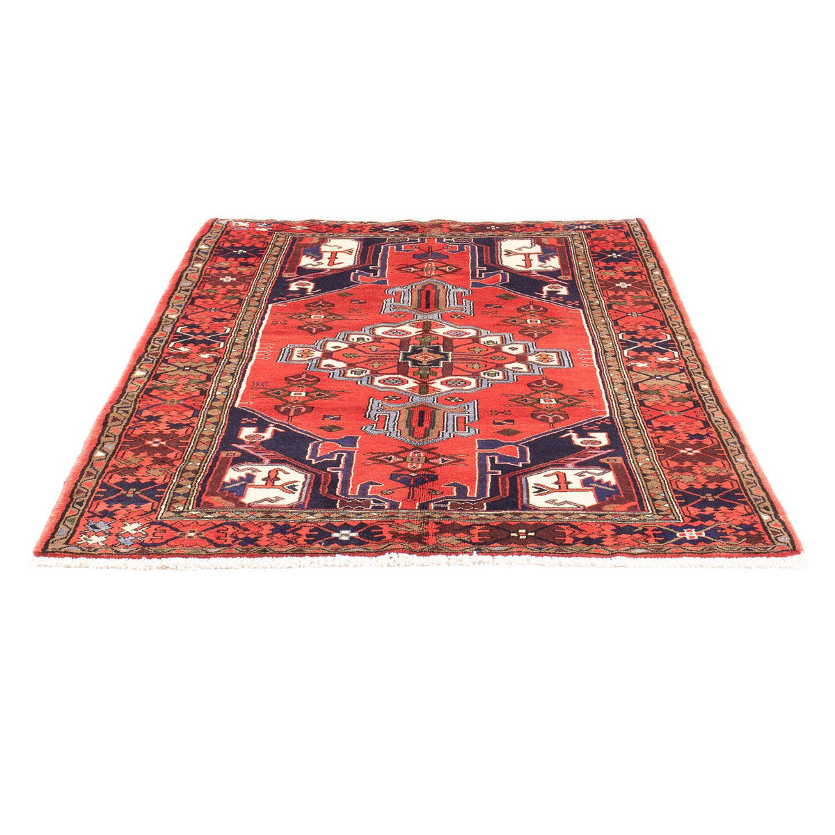 Tapis persan - Nomadic - 185 x 135 cm - rouge