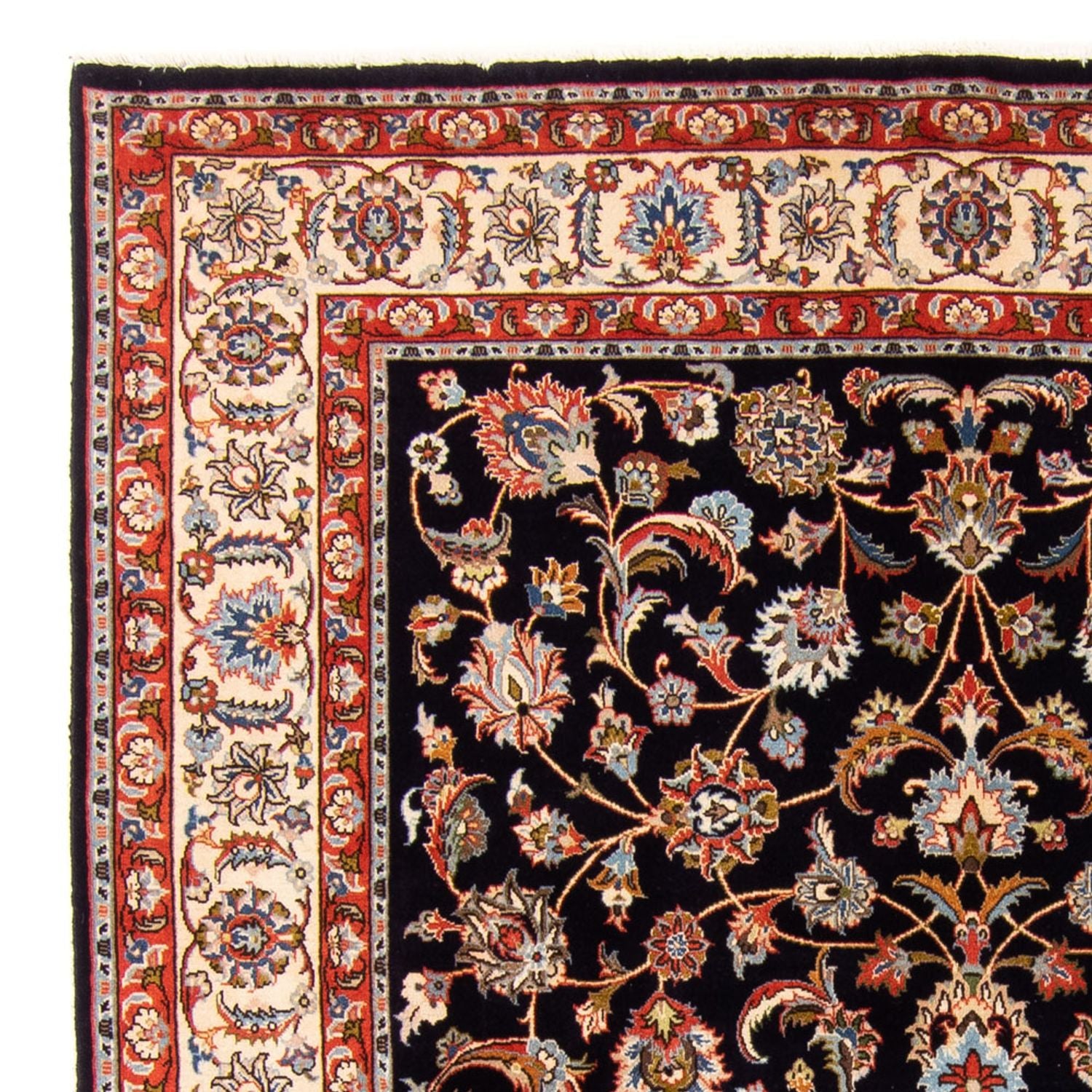 Tapis persan - Royal - 235 x 174 cm - bleu foncé