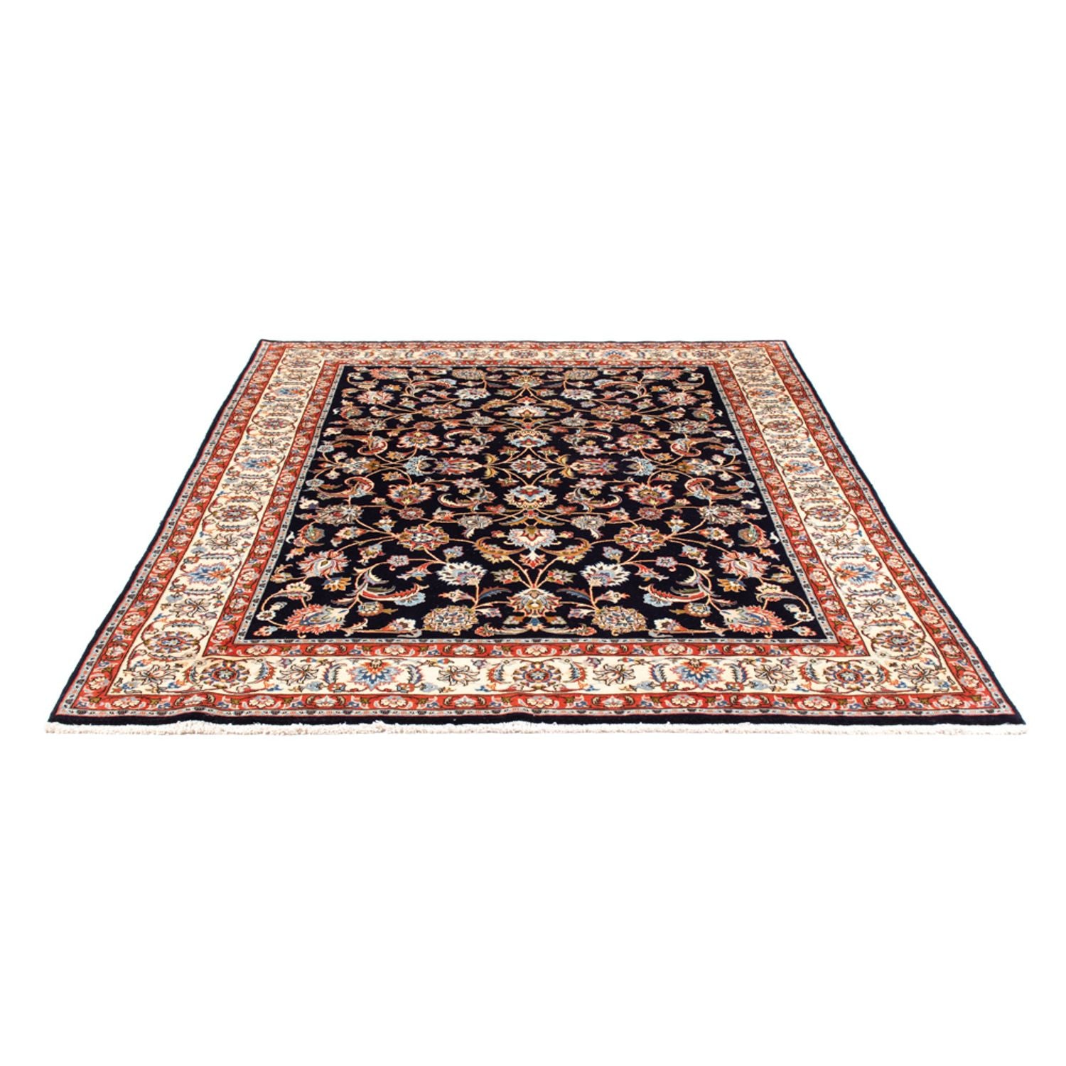 Tapis persan - Royal - 235 x 174 cm - bleu foncé