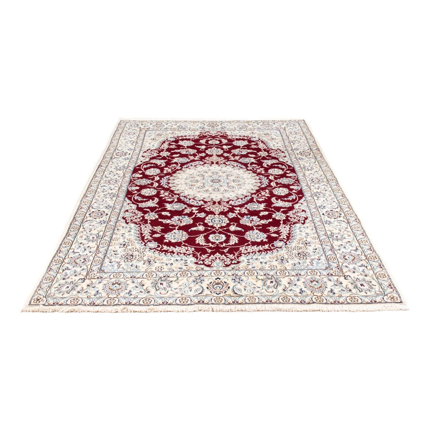 Tapis persan - Nain - Royal - 245 x 150 cm - rouge