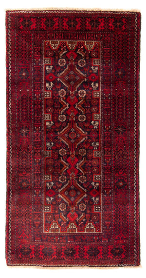 Tapis de couloir Tapis Belutsch - 182 x 96 cm - rouge