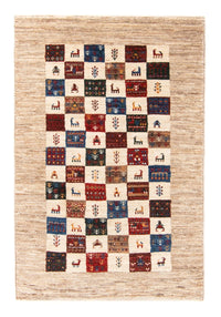 Tapis Gabbeh - Loribaft Persan - 129 x 81 cm - multicolore
