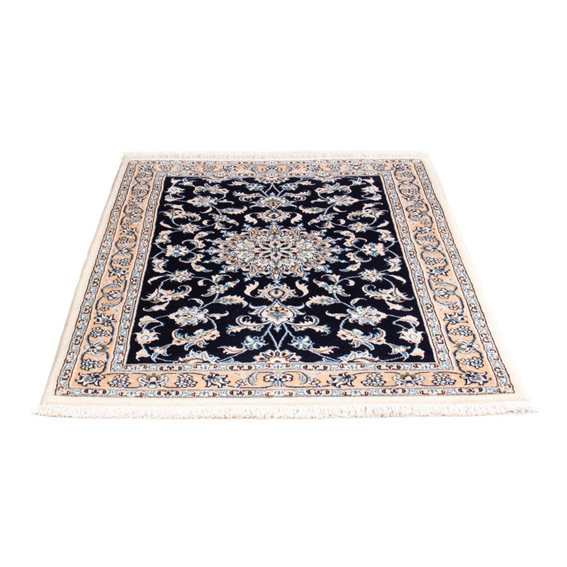 Tapis persan - Nain - Royal - 150 x 100 cm - bleu foncé