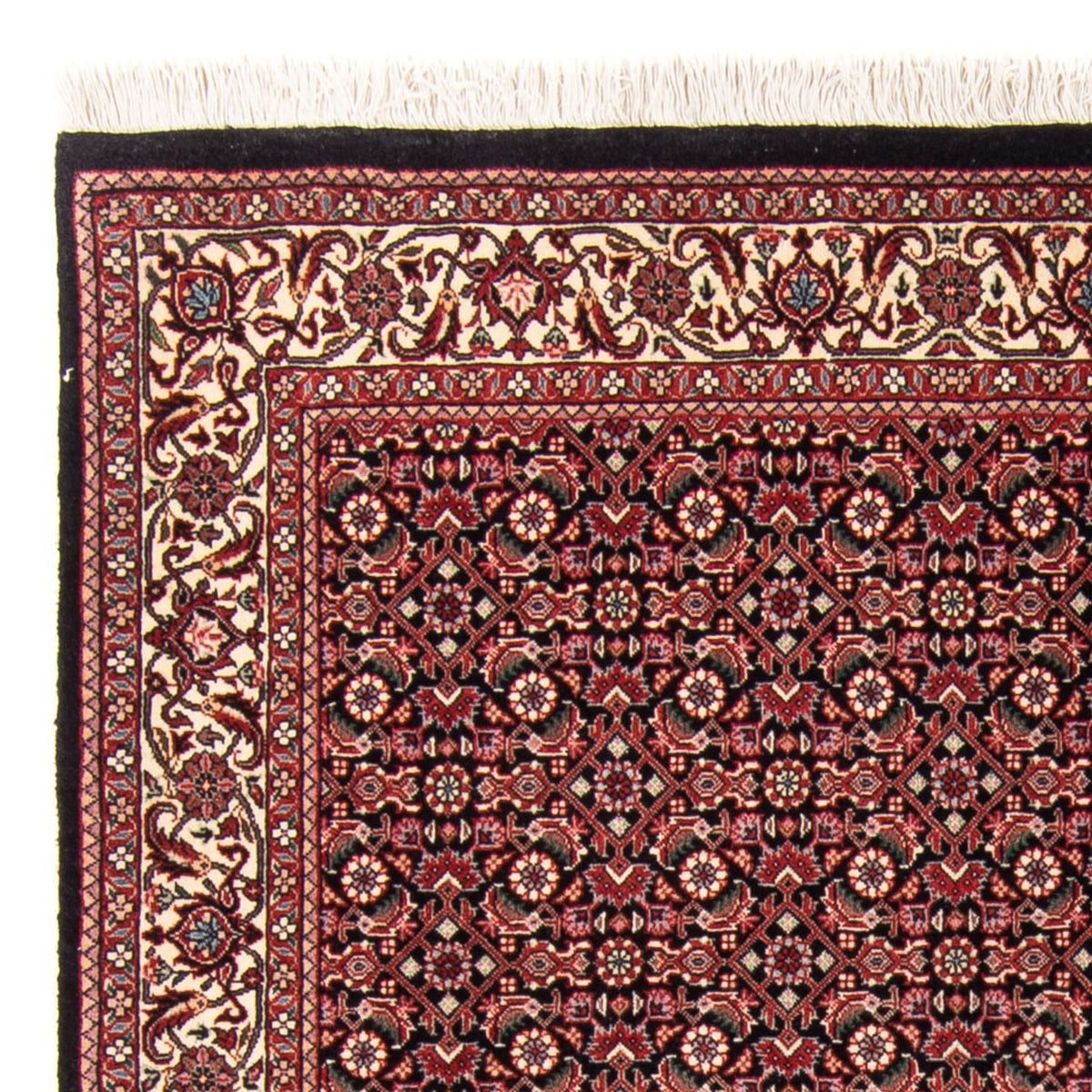 Tapis persan - Bidjar - 163 x 111 cm - bleu foncé