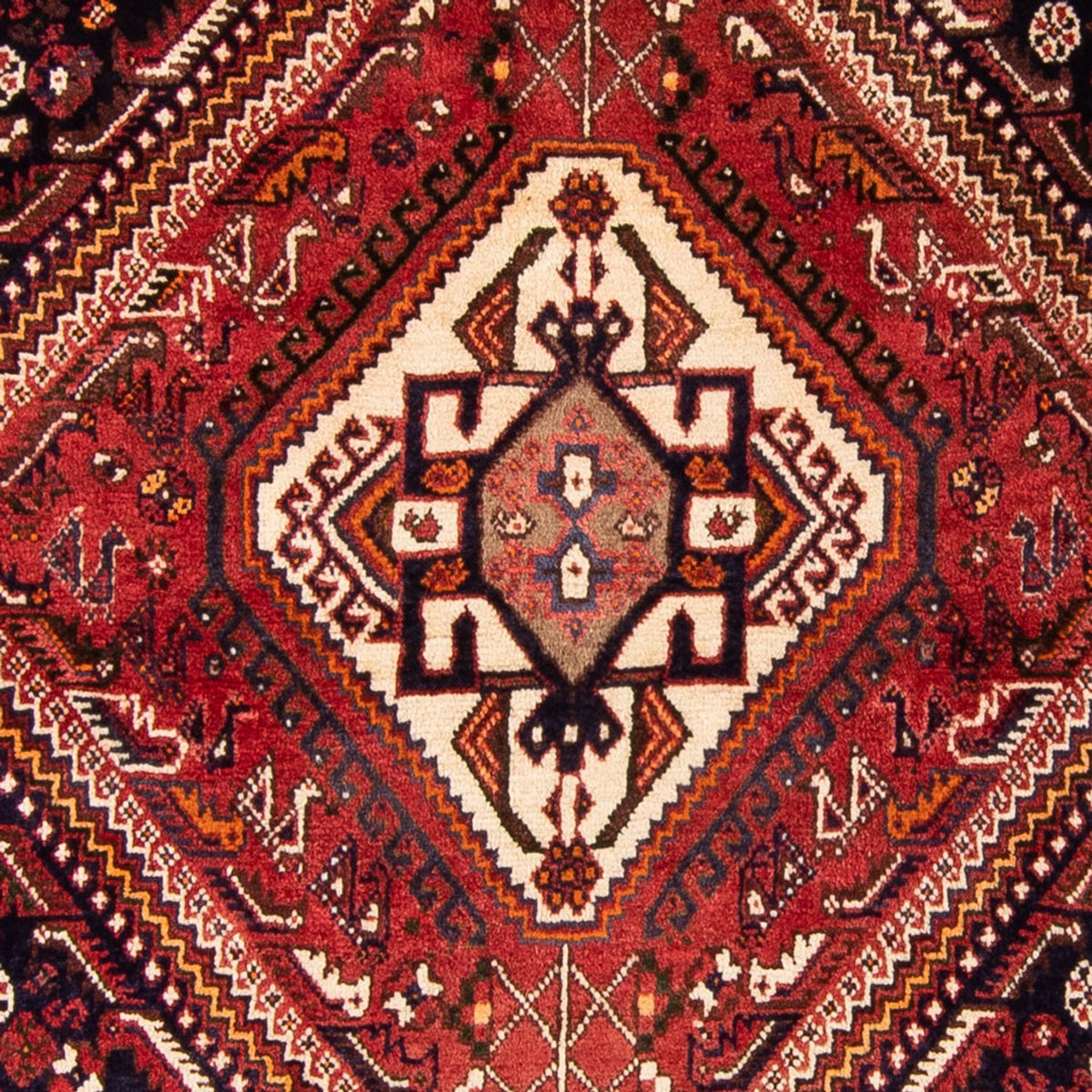 Tapis persan - Nomadic - 156 x 114 cm - rouge
