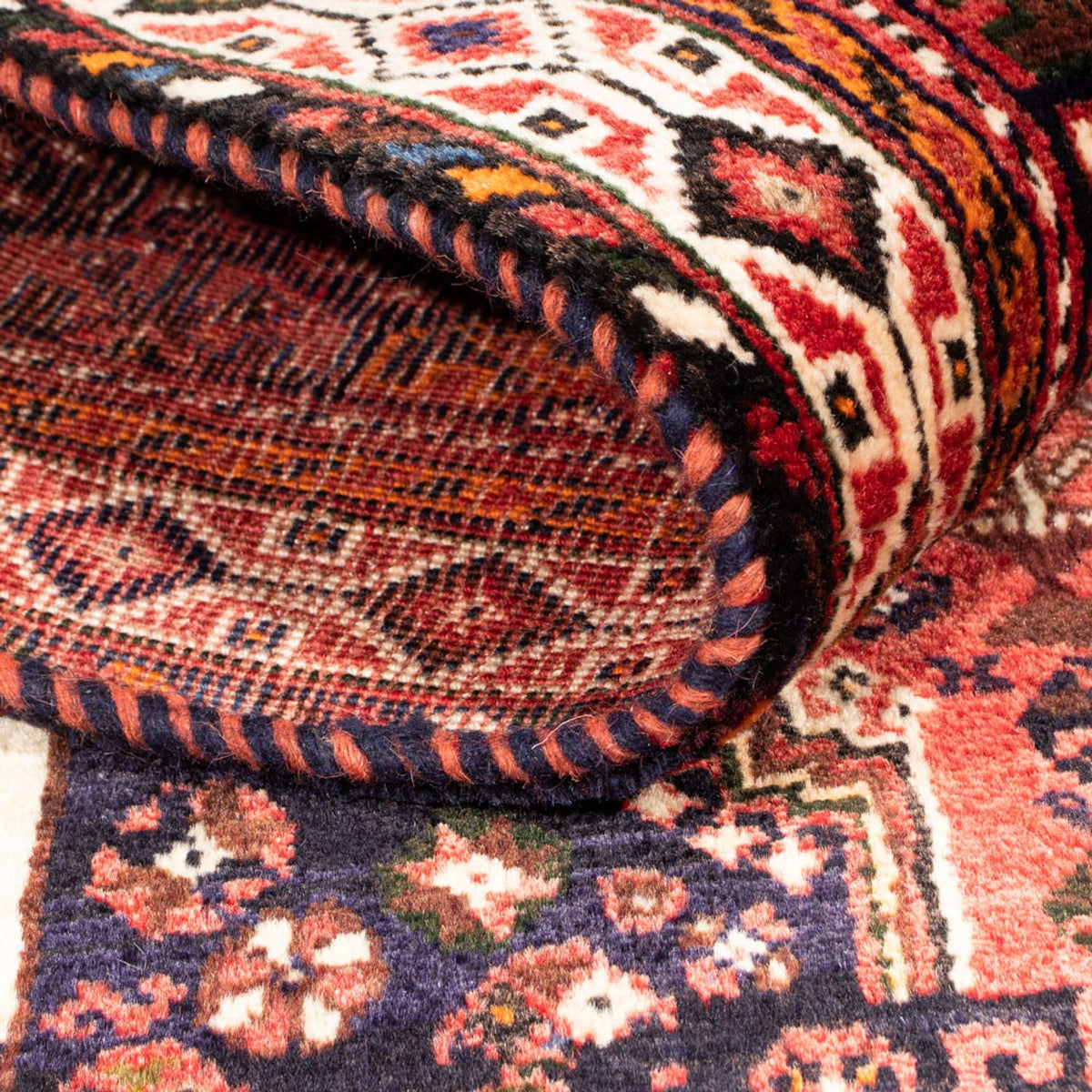 Tapis persan - Nomadic - 156 x 114 cm - rouge