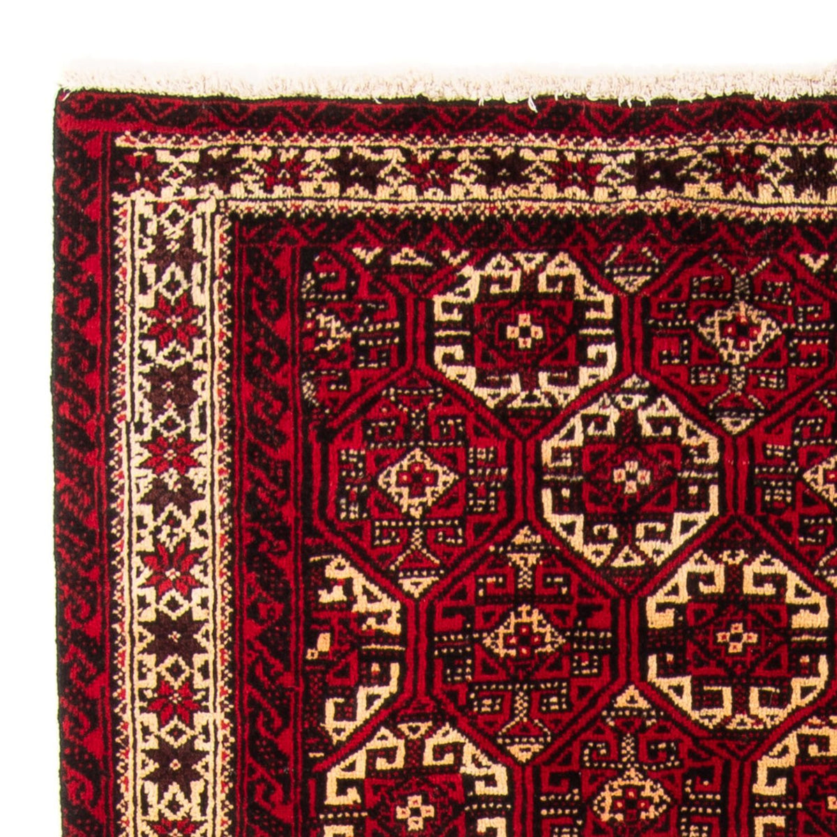 Tapis de couloir Tapis Belutsch - 190 x 99 cm - rouge