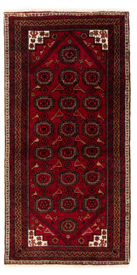 Tapis de couloir Tapis Belutsch - 188 x 94 cm - rouge