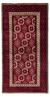 Tapis de couloir Tapis Belutsch - 198 x 102 cm - rouge