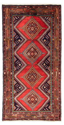 Tapis de couloir Tapis persan - Nomadic - 202 x 102 cm - rouge