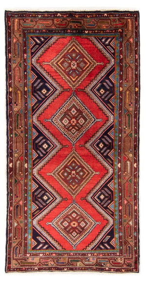 Tapis de couloir Tapis persan - Nomadic - 202 x 102 cm - rouge