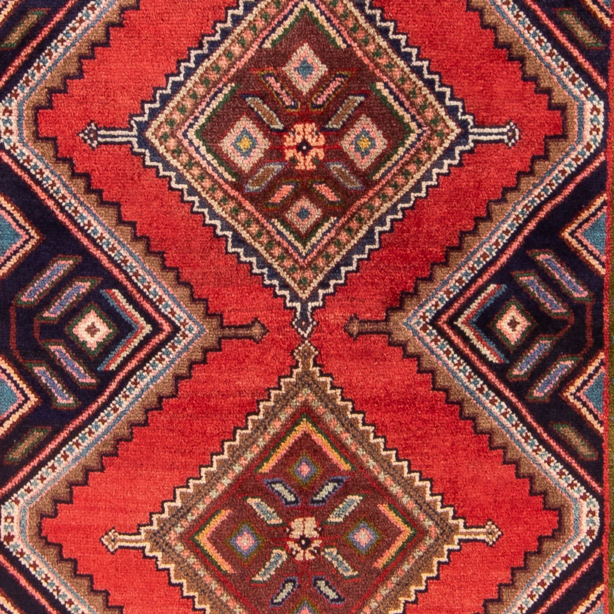 Tapis de couloir Tapis persan - Nomadic - 202 x 102 cm - rouge
