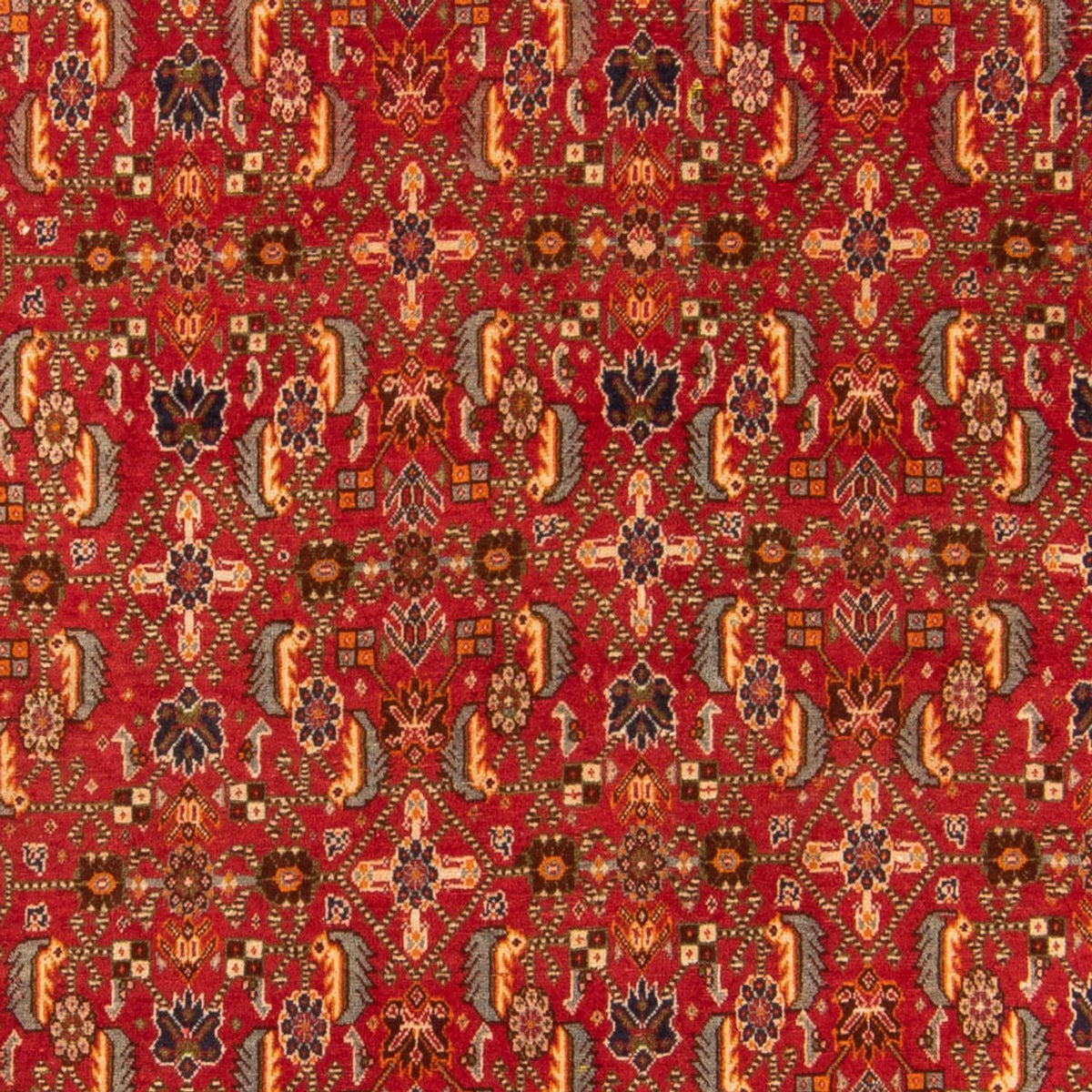 Tapis Gabbeh - Persan Kashkuli - 192 x 130 cm - rouge