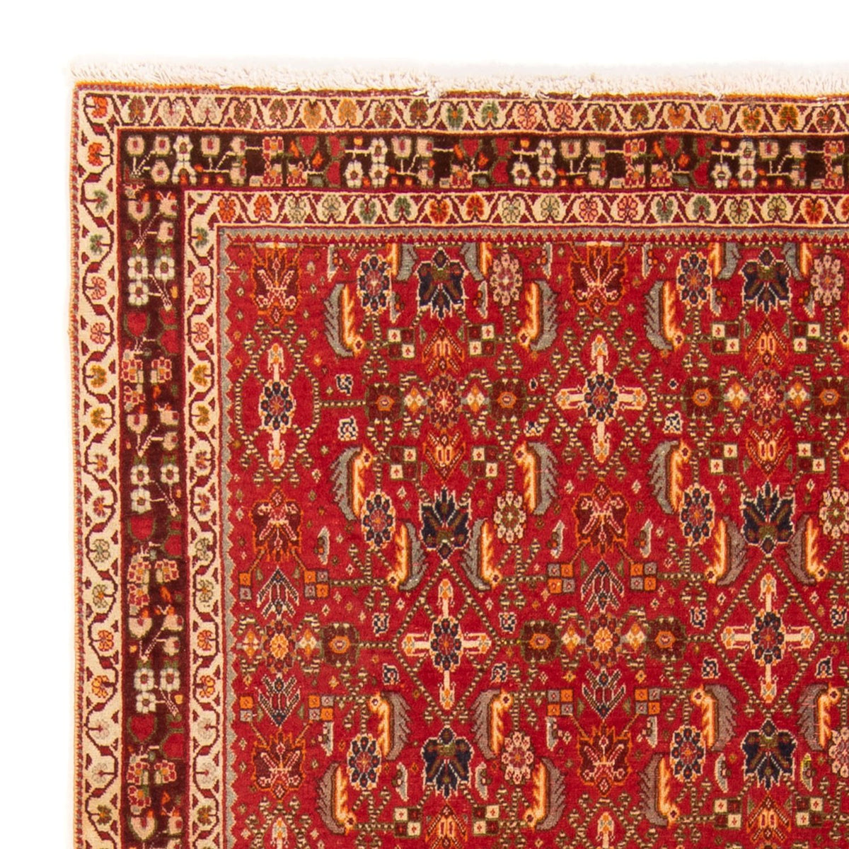 Tapis Gabbeh - Persan Kashkuli - 192 x 130 cm - rouge
