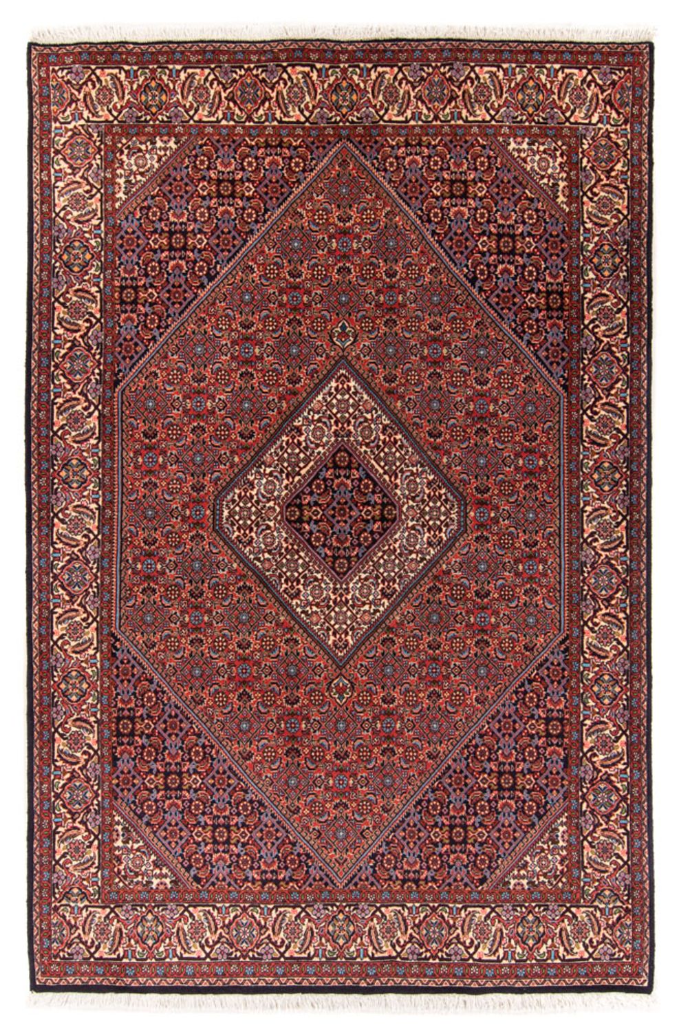 Tapis persan - Bidjar - 214 x 160 cm - rouge